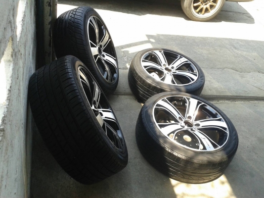 ขอบ17นิ้ว5รู114 แถมยาง ชุดนี้ ราคา 7200 บาท