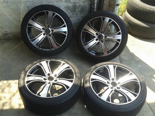 ขอบ17นิ้ว5รู114 แถมยาง ชุดนี้ ราคา 7200 บาท