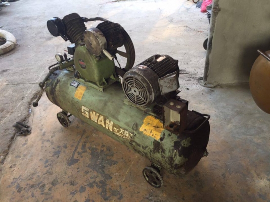 ขายถังลม ปั๊ม2หัว มอเตอร์5แรง3เฟส ถัง155 ลิตร ขาย 15000 บาท