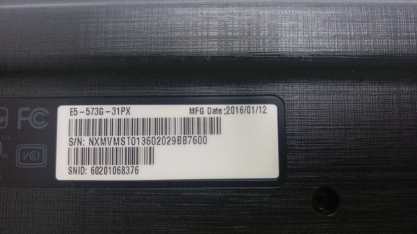 ACER E15 E5-573G Core i3