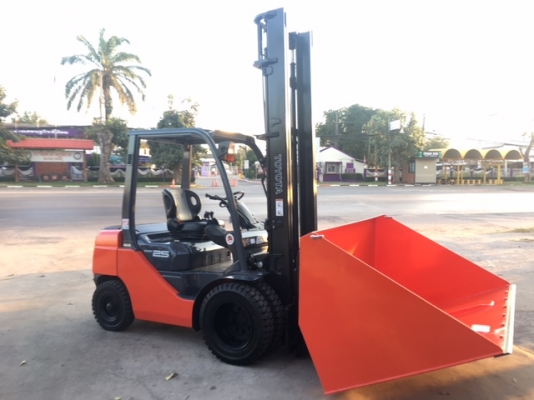 ขายรถโฟลคลิฟท์ TOYOTA  8FD25 ,เสายกสูง 5 เมตร , เครื่องยนต์ดีเซล 3Z  ,งาปรับคว่ำหงาย , ปุ้งกี๋ปากกว้าง 2.0 เมตร , รถนำเข้าแท้จากญี่ปุ่น 100\%