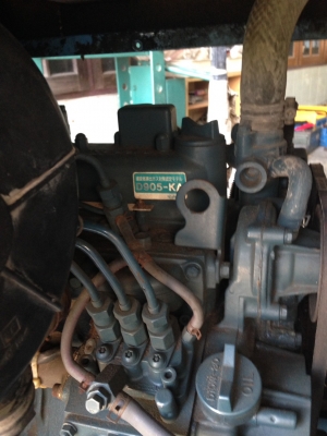 ปั๊มลมแญบบเครื่องยนต์ดีเซลสามสูบ เก่าญี่ปุ่น 0833554933