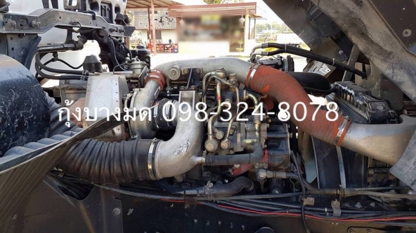 ขายสิบล้อดัมพ์ Hino เครื่อง 320 แรง ปี 49 กระบะดัมพ์สามมิตร มีระบบลากพ่วง ทะเบียนพร้อม