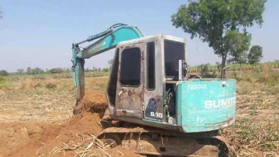 ขายรถขุดแบ็คโค sumitomo60แรงรุ่น S160f2 สภาพใช้งานประจำเครื่องดี บูมสวย