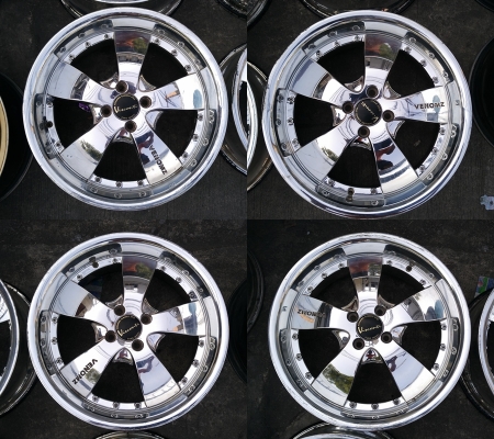 แม็ก V I P Chorme Venomz JRD TRD 17-4-100/114.3 สภาพสวย ราคา 4,900-5,900 บาท