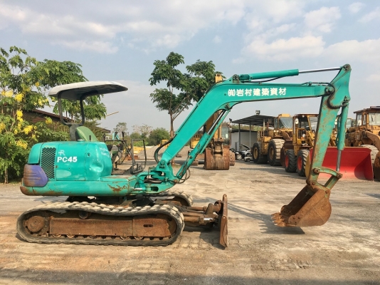 ขายแม็คโคร KOMATSU PC45-1 FROM JAPAN พร้อมใช้งาน นำเข้าจากต่างประเทศ ติดต่อ 063-9316985 ID LINE : 0639316985 ครับ