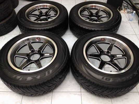 ล้อใหม่ WELD  ขอบ 18 ยาง Falken 265 60 18 ปี 09 ยางยังมีดอก ล้อใหม่ ขายโล๊ะ มีแค่ชุดเดียว ทั้งชุด 14,900.-เทิร์นได้ ใส่ฟรี ส่งทั่วไทยค่ะ