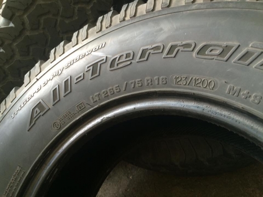 มือ2 BF Goodrich All-Terrain 265 75 16 มือ2 BF Goodrich All-Terrain 265 75 16