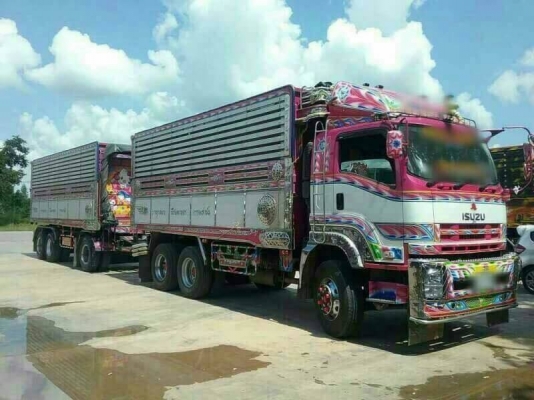 ISUZU DECA 360 ปี 56 ราคา 2,735,000 สิบล้อดั้มแม่=ลูก 3 คาน ดั้มคอกเกษตร อู่ ส.สมบัติ รถสวยพร้อมใช้เ