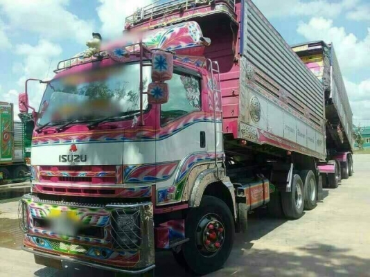 ISUZU DECA 360 ปี 56 ราคา 2,735,000 สิบล้อดั้มแม่=ลูก 3 คาน ดั้มคอกเกษตร อู่ ส.สมบัติ รถสวยพร้อมใช้เ