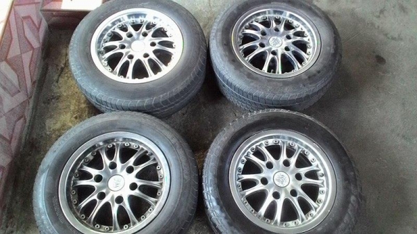 ล้อแม็ก ขอบ 15 พร้อมยาง DUNLOP ครบชุด