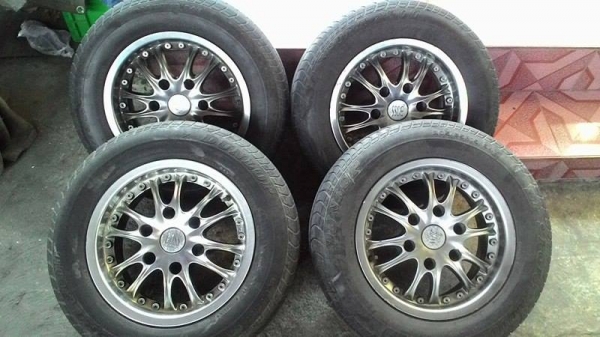 ล้อแม็ก ขอบ 15 พร้อมยาง DUNLOP ครบชุด