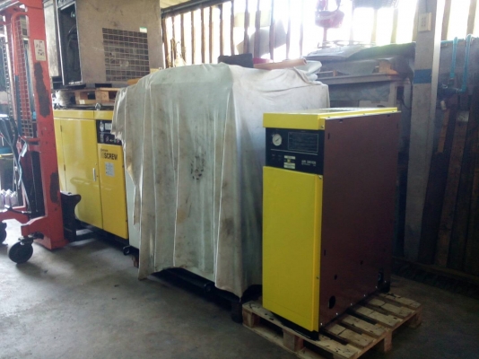 ขายแอร์ดรายเออร์ ใช้สำหรับปั๊มลมโรตารี่สกรู 30 แรง เครื่องพร้อมใช้งาน รับประกัน 1 ปี