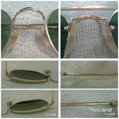 แว่นตาโกลด์ฟิลด์ &#039;อัลก้า-ผู้ยิ่งใหญ่&#039; ยุค &#039;50s  Antique ALGHA handmade in England