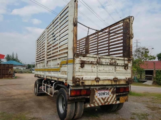 HINO PROFIA ปี.56 ราคา 1,190,000 เครื่อง P11C-335 แรง 7 เกียร์ ช่วงล้าง ZM-10 น๊อด ขายรถพ่วง 20 ล้อ แม่-ลูก กระบะเหล็กคอกเกษตรไม่ดั้ม รถสวย