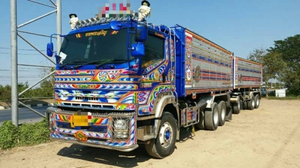 ขาย 2,680,000 ISUZU 360 ปี 57 วิ่ง 200,000 กม. แม่ลูกดั้ม(อู่ ส.สุพัตร์)แม่ยาว 6.40 ม.ลูก 3 คาน  ยาว 6.80 ม.กว้าง 2.55 นอกสูง 1.70 ม.
