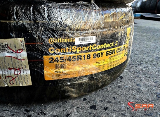 CONTINENTAL CONTACT 3 SSR 245/45R18 เส้นละ 9,500 บาท CONTINENTAL CONTACT 3 SSR 245/45R18 เส้นละ 9,500 บาท