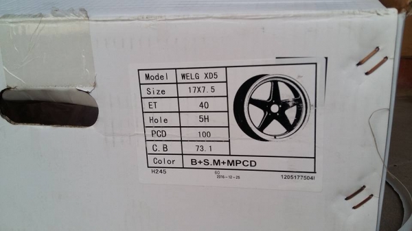 ขายล้อแม็กใหม่ weld 17"×7.5" 5รู100 สีดำขอบเงา งานไทย master wheel สนใจติดต่อ ร้าน ก.เจริญการยาง ครับ 081-3747940 ขายล้อแม็กใหม่ weld 17"×7.5" 5รู100 สีดำขอบเงา งานไทย master wheel สนใจติดต่อ ร้าน ก.เจริญการยาง ครับ 081-3747940