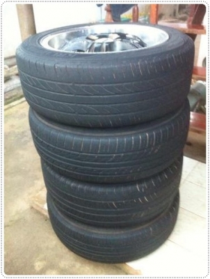 แม็กET40พร้อมยาง ขอบ15 แม็กET40พร้อมยาง ขอบ15