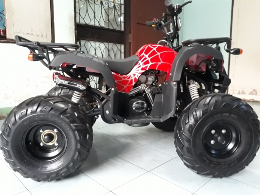 เอทีวี ATV 125CC. 3เกียร์เดินหน้า+1เกียร์ถอยหลัง มีสตาร์ทด้วยรีโมท+กันขโมย ซื้อมาขี่ตอนปีใหม่ครั้งเดียว ตอนนี้จอดไว้เฉยๆ ขอขาย 27,500-(ซื้อใหม่มา 39,000-) สนใจโทรสอบถามได้ครับ 089-4898436