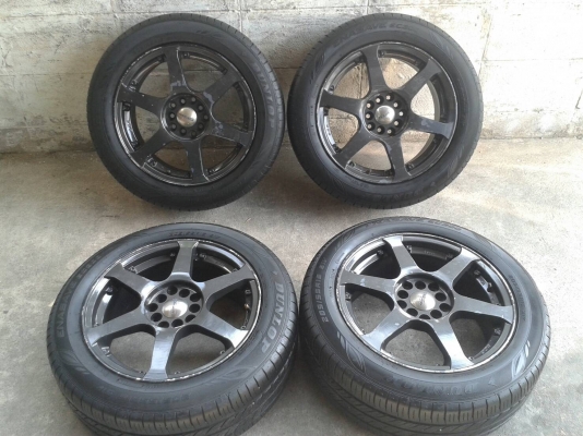 ล้อแท้ ขอบ16นิ้ว5รู100/114 พร้อมยาง ชุดนี้ ราคา 6400 บาท