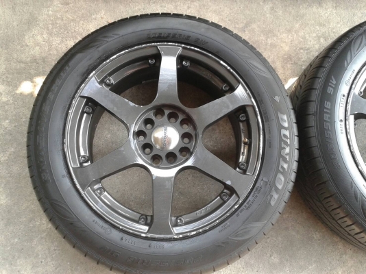 ล้อแท้ ขอบ16นิ้ว5รู100/114 พร้อมยาง ชุดนี้ ราคา 6400 บาท