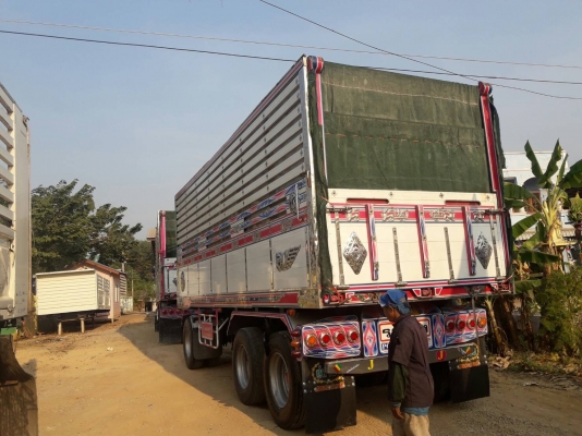 ขายรถพ่วงดัมพ์ Isuzu เครื่อง 270 แรง ปี 47 เครื่องส้ม ดัมพ์มิเนียมแม่ลูก ลูก 3 เพลา ทะเบียนพร้อม