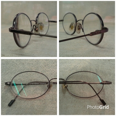 แว่นสายตายาวไททาเนียม โมเดลคลาสสิค &#039;วงรีเล็ก&#039; Authentic KENZO handmade in Japan ค่าสายตา +
