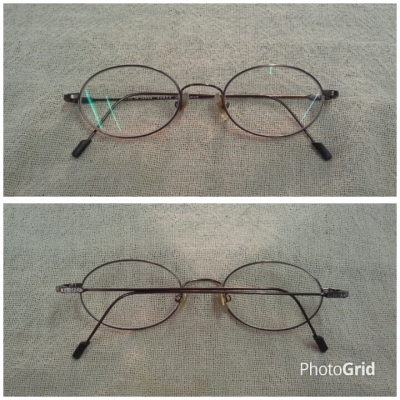 แว่นสายตายาวไททาเนียม โมเดลคลาสสิค &#039;วงรีเล็ก&#039; Authentic KENZO handmade in Japan ค่าสายตา +