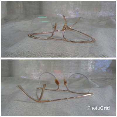 แว่นสายตายาวโกลด์ฟิลด์ฝรั่งเศส ยุค '50s Antique NYLOR handmade in France ค่าสายตา +200 แว่นสายตายาวโกลด์ฟิลด์ฝรั่งเศส ยุค '50s Antique NYLOR handmade in France ค่าสายตา +200
