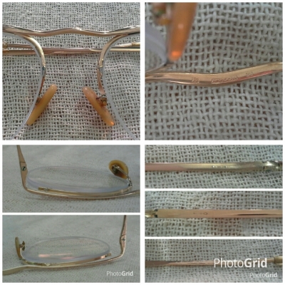 แว่นสายตายาวโกลด์ฟิลด์ฝรั่งเศส ยุค &#039;50s Antique NYLOR handmade in France ค่าสายตา +200