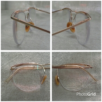 แว่นสายตายาวโกลด์ฟิลด์ฝรั่งเศส ยุค &#039;50s Antique NYLOR handmade in France ค่าสายตา +200