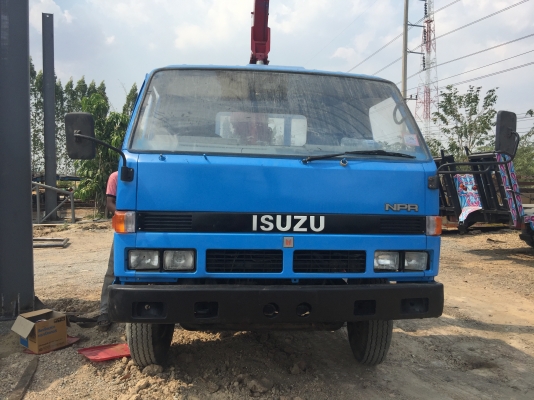 หกล้อ NPR ดั้ม+เครนTADANO 2.5ตัน3ปลอก2ชัก