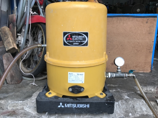 ขายปั้มน้ำอัตโนมัติ Mitsubishi 300W สภาพสวยเดิมๆ วิ่งนิ่ม ตรวจเช็คแรงดันเรียบร้อย ไม่มีรั่วซึม พร้อมใช้งาน