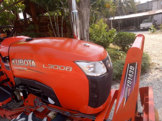 คูโบต้า L3008DT 4 WD ใบมีดดันหน้าช้าง ผานหลังช้าง