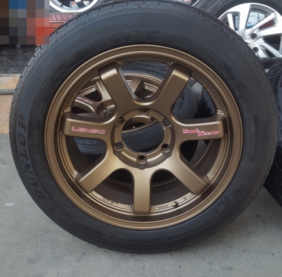 ขายล้อชุดกะทะผ่า15 6รุ+ล้อLENSO17 6รู หน้า8  4 ล้อ