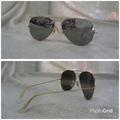 แว่นตา เรย์-แบน ยูเอสเอ &#039;เทพบุตรตาไฟ&#039; (เลนส์ปรอท) Original B&amp;L RAY-BAN handmade in USA