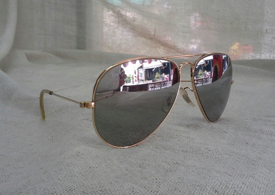 แว่นตา เรย์-แบน ยูเอสเอ &#039;เทพบุตรตาไฟ&#039; (เลนส์ปรอท) Original B&amp;L RAY-BAN handmade in USA