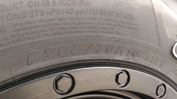 ขายล้อใหม่ยางใหม่ 265/70/16