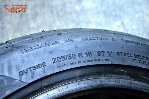 Continental MC5 205/50R16 เส้นละ 2,500 บาท