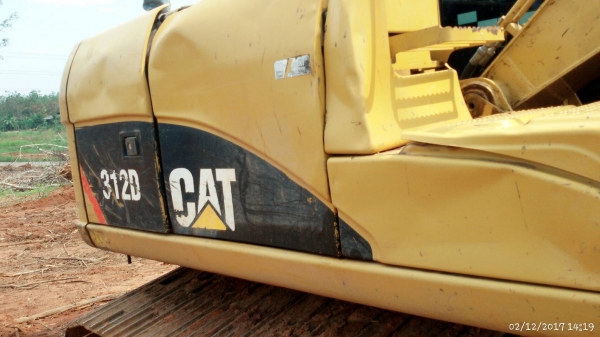 ขายรถแบคโฮ CAT 312 D ไมล์ 6000 ชม.ราคา 1250000