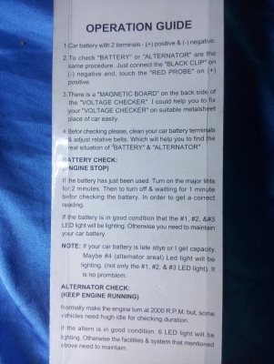 ิ battery alternator voltage checker เครื่องเช็คแบตเตอรี่ เช็คไดชาตท์ เช็คโวล แบต