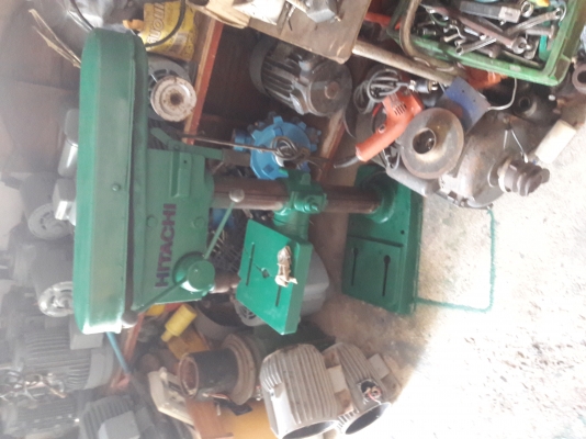 ขาย !! สว่านแท่นฮิตาชิ.ไม่มีมอเตอร์.เครื่องใช้งานได้ปกติ