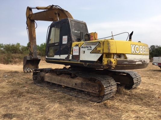 KOBELCO SK200 MARK 3 ราคา 555,000 บาท เครื่องดี ปั้มแรง โช่พอใช้ เอวแน่น ไฟฟ้าครบ จอขึ้น มอเตอร์เสีย เอกสารเล่มทะเบียน