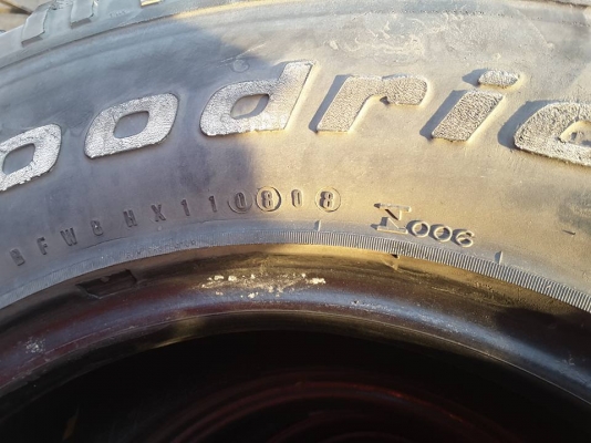 BF KO1 USA. 265-75-16 ปี08 สภาพดี 1ชุด BF KO1 USA. 265-75-16 ปี08 สภาพดี 1ชุด