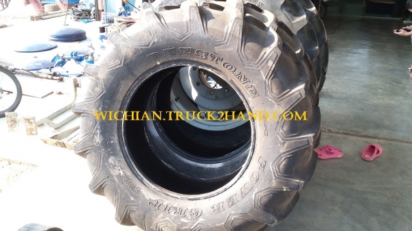 ขายแล้ว ขอบคุณเฮียชลโควต้าอ้อยรง.น้ำตาลราชบุรีครับ ยางรถไถถอด\% หน้า14.9-28 หลัง18.4-38 ไฟร์สโตนเก่านอก ยางสวยดอกเต็ม