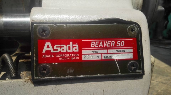 เครื่องต๊าปแป๊ปญี่ปุ่น Asada BEAVER 50 Made in JAPAN ต๊าปได้ 1/4&quot;- 2&quot; (ขาดคัตเตอร์) อุปกรณ์อย่างอื่นครบสมบูรณ์พร้อมใช้