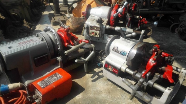 เครื่องต๊าปแป๊ปญี่ปุ่น Asada BEAVER 50 Made in JAPAN ต๊าปได้ 1/4&quot;- 2&quot; (ขาดคัตเตอร์) อุปกรณ์อย่างอื่นครบสมบูรณ์พร้อมใช้