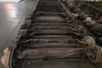 คานหน้า+เสื้อเพลา เก่าญี่ปุ่น ISUZU NPR (5น็อต) , HINO (6น็อต, 8น็อต) สภาพดี