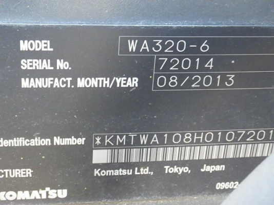 เข้าใหม่ครับ รุ่นใหม่ๆเลย KOMATSU WA320-6 นำเข้าจากญี่ปุ่น โทร.090-986-2521 อ๊อบ